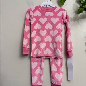 Carter's Pink and White Heart Pajama Set